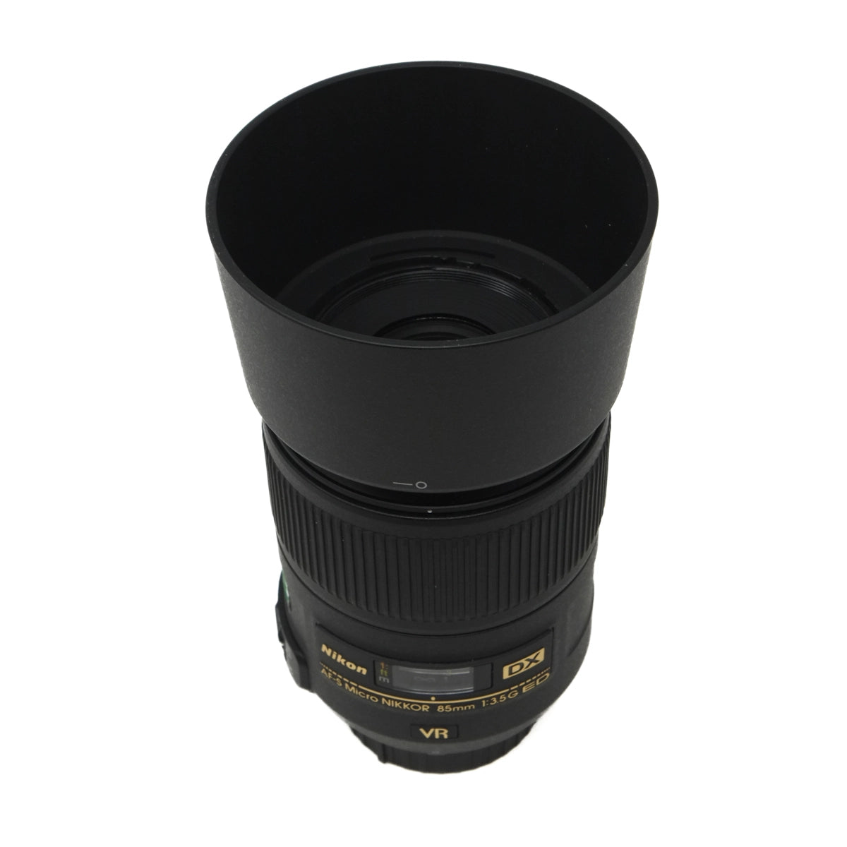 Used Nikon AF-S 85mm F3.5G Micro ED Lens - Lens hood 