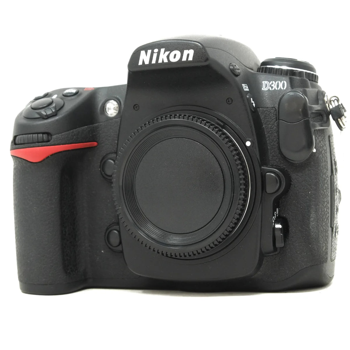Used Nikon D300 DSLR camera - front angle 