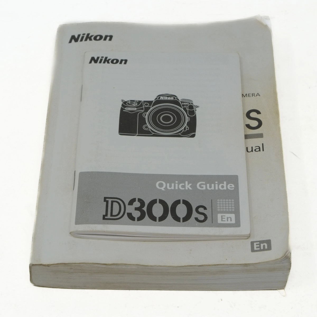 Nikon D300s quick guide manual on a white background