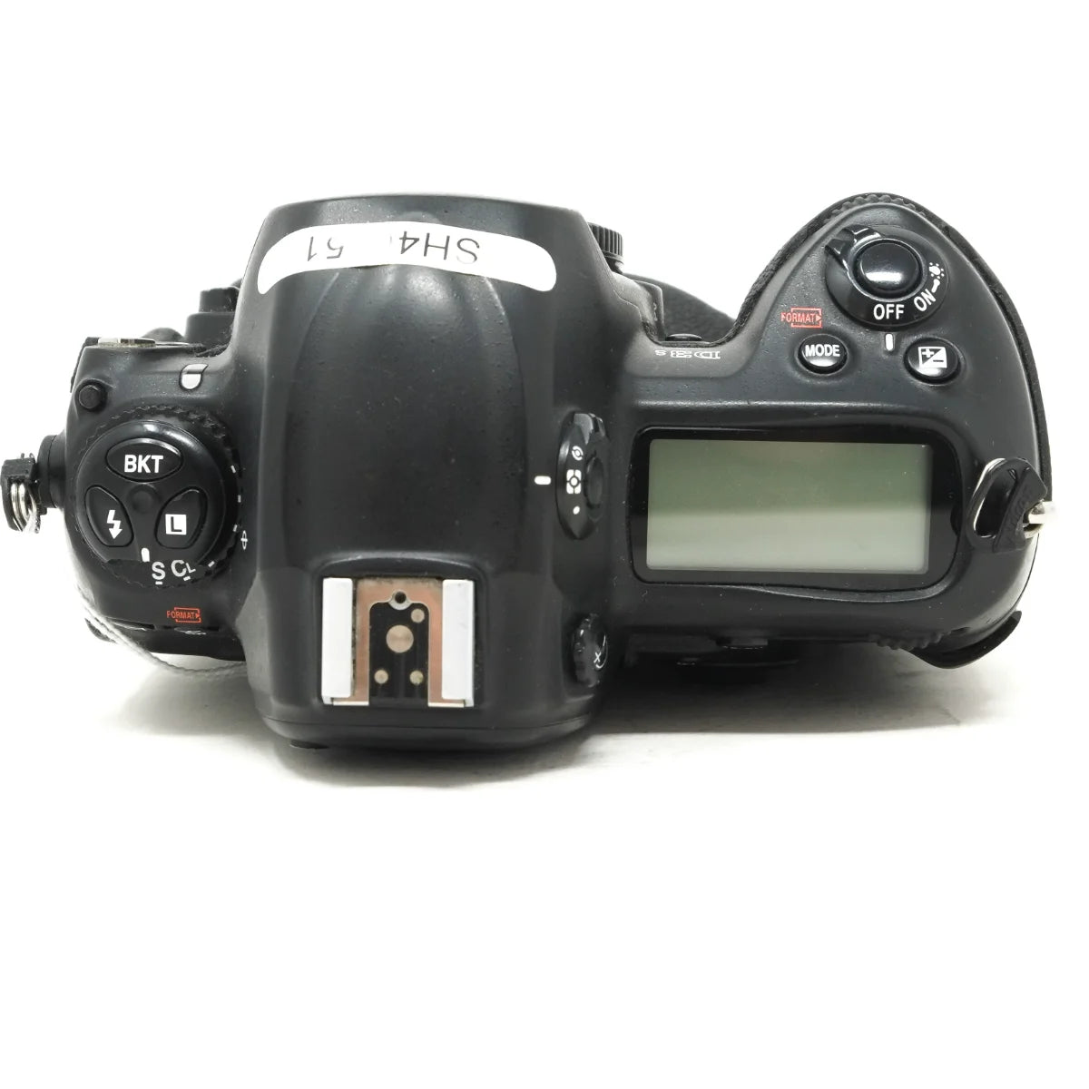 Used Nikon D3S DSLR Camera - top angle 