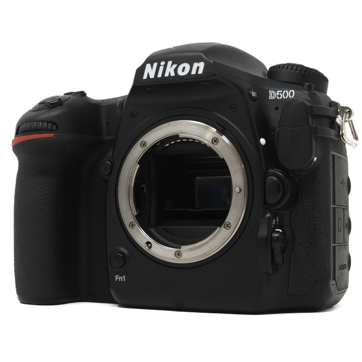 Used Nikon D500 DSLR Camera - Front angle without body cap