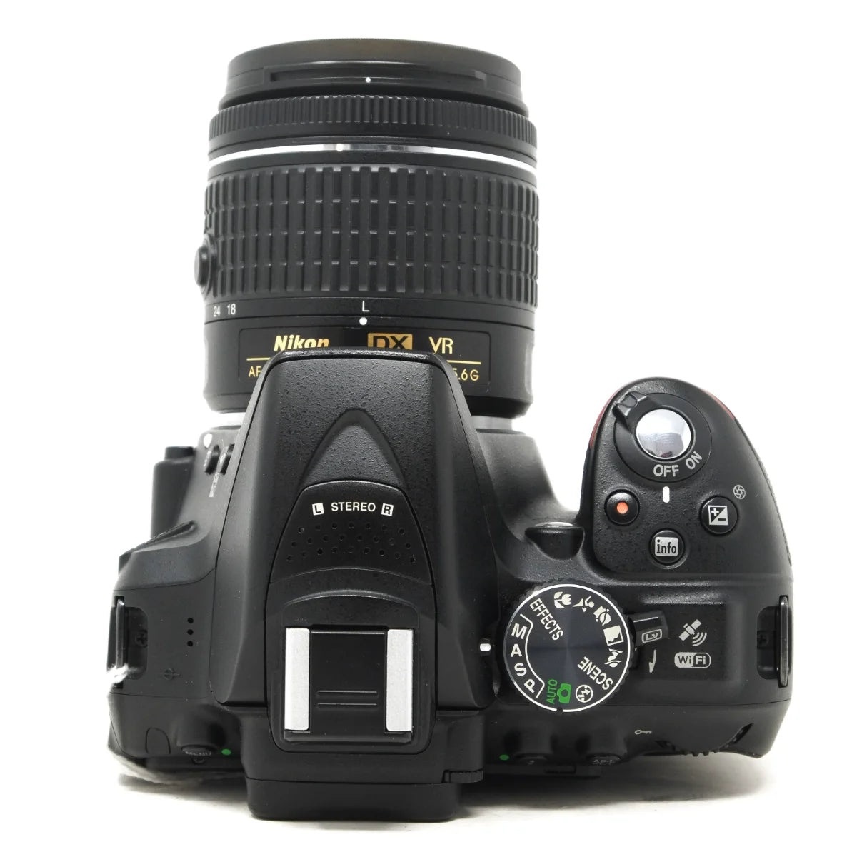 Used Nikon D5300 + 18-55mm AF-P VR Kit - top angle 