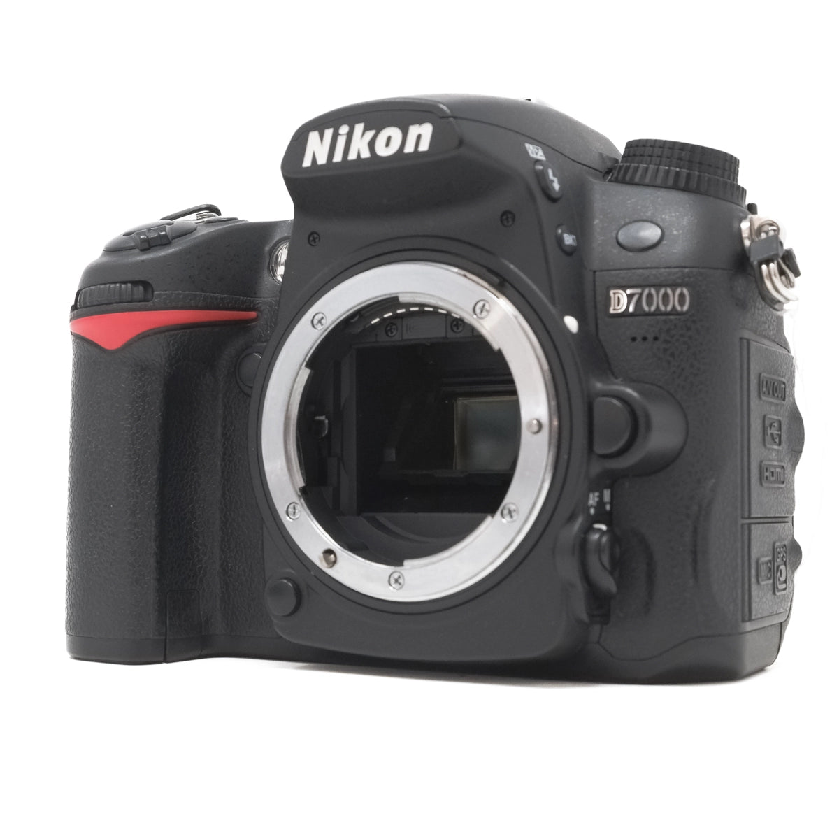 Used Nikon D7000 DSLR camera front angle