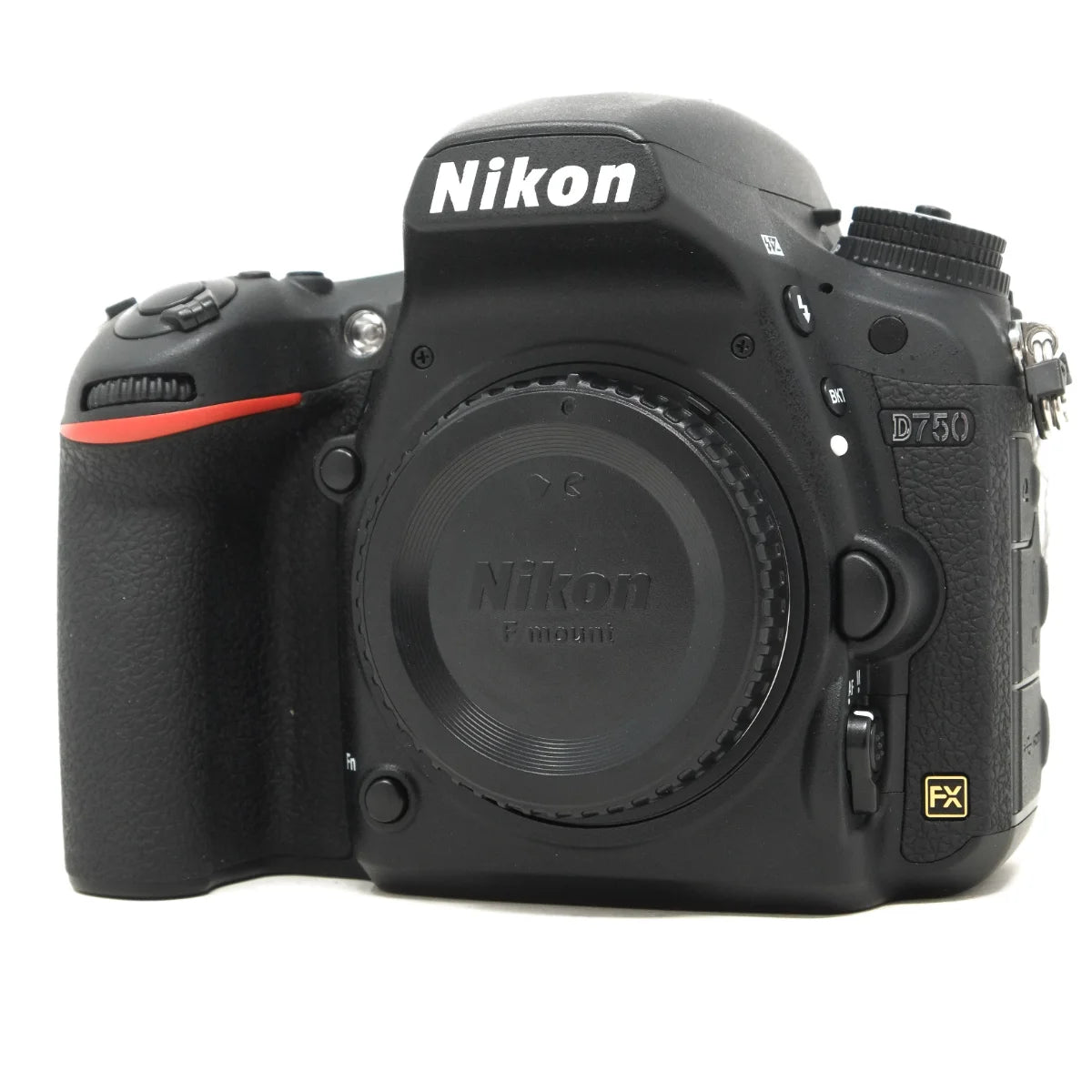 Used Nikon D750 DSLR camera - front angle 
