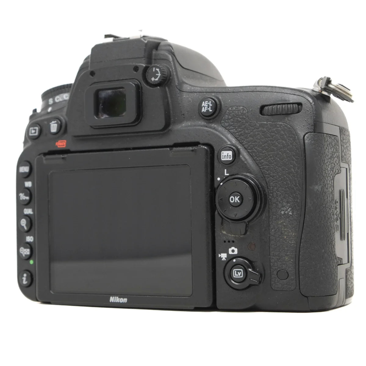 Used Nikon D750 DSLR camera - back angle 