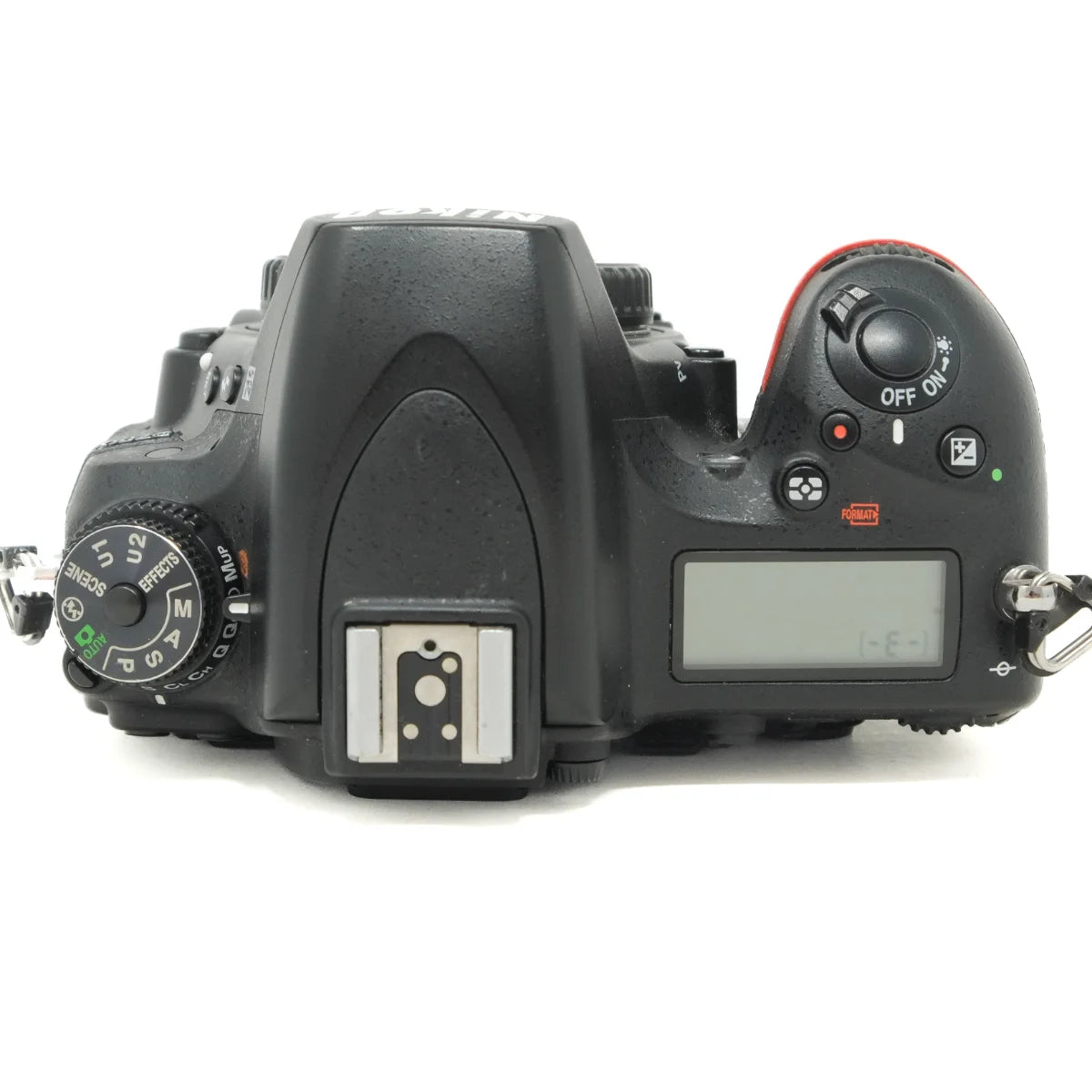 Used Nikon D750 DSLR camera - top angle 