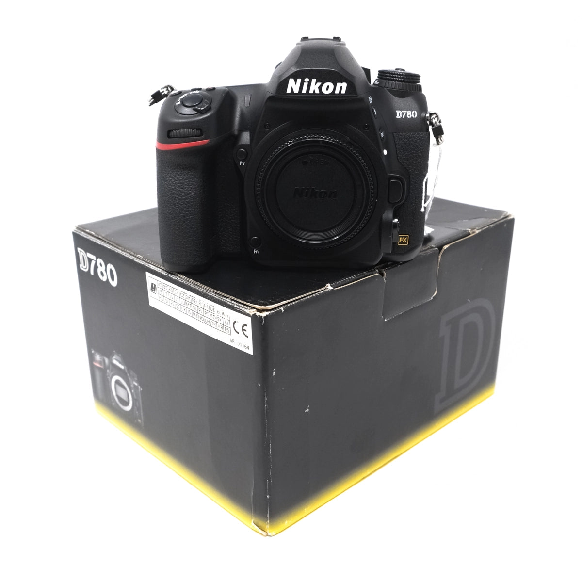 Used Nikon D780 DSLR camera Body - Front angle with original box 