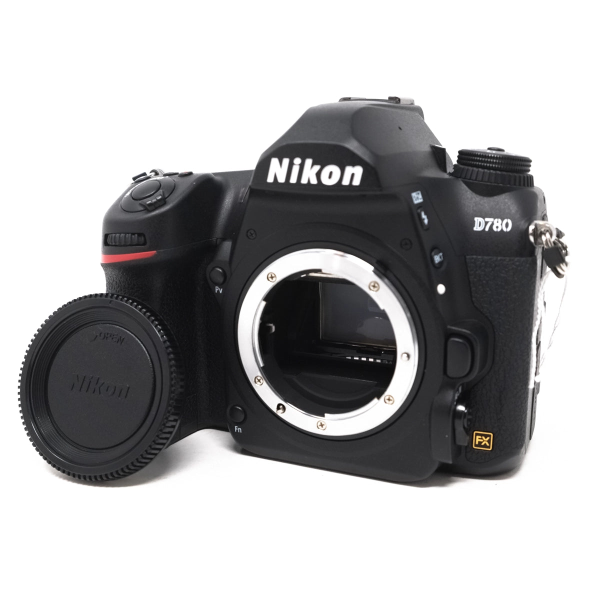 Used Nikon D780 DSLR camera Body Front angle without body cap