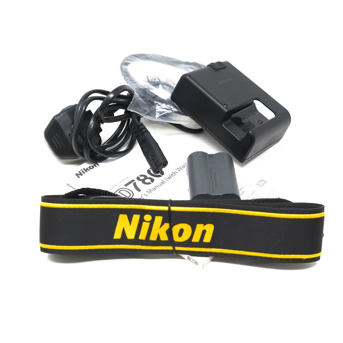 Used Nikon D780 DSLR camera Body - Instructions, battery charger and camera strap 