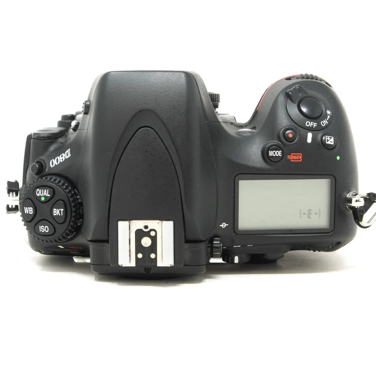 Used Nikon D800 DSLR Camera - top angle 