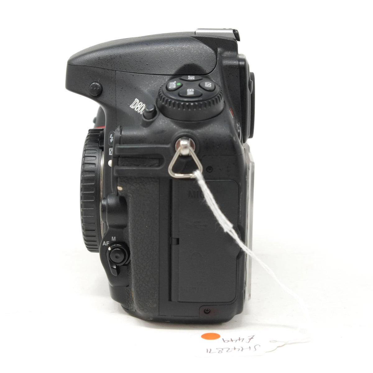 Used Nikon D800E DSLR - side angle 