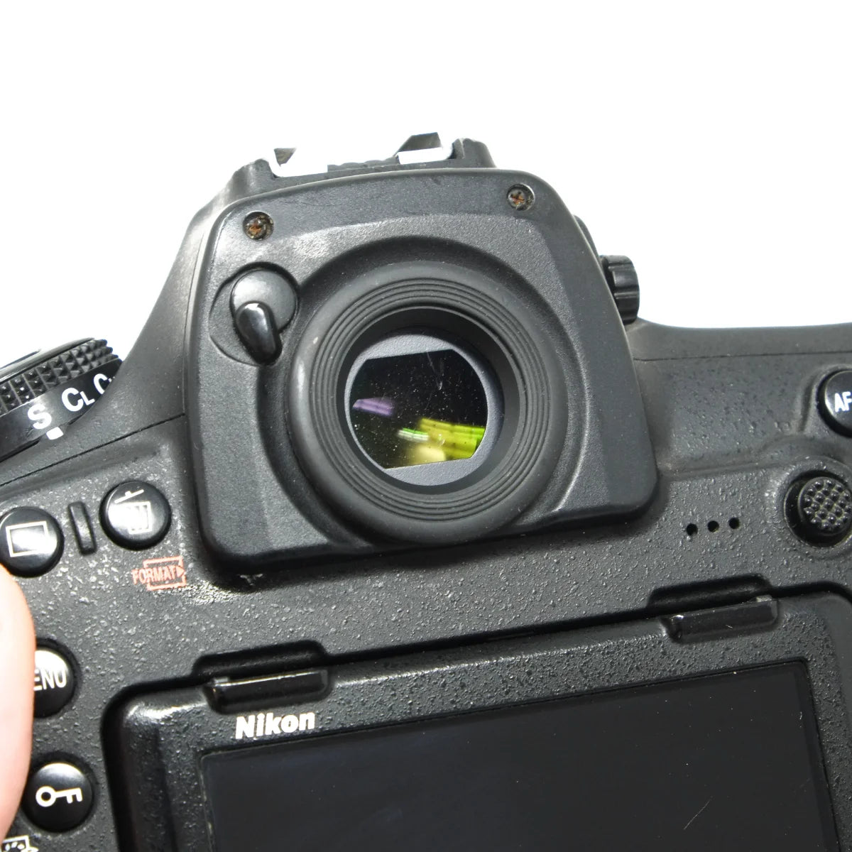 Used Nikon D850 DSLR camera - back angle 