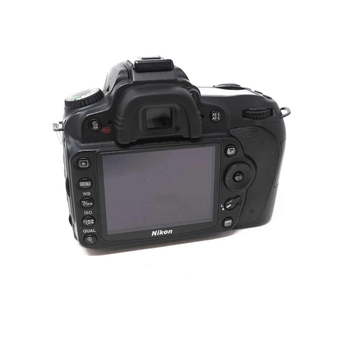 Used Nikon D90 - Act 13,200 - Back angle 