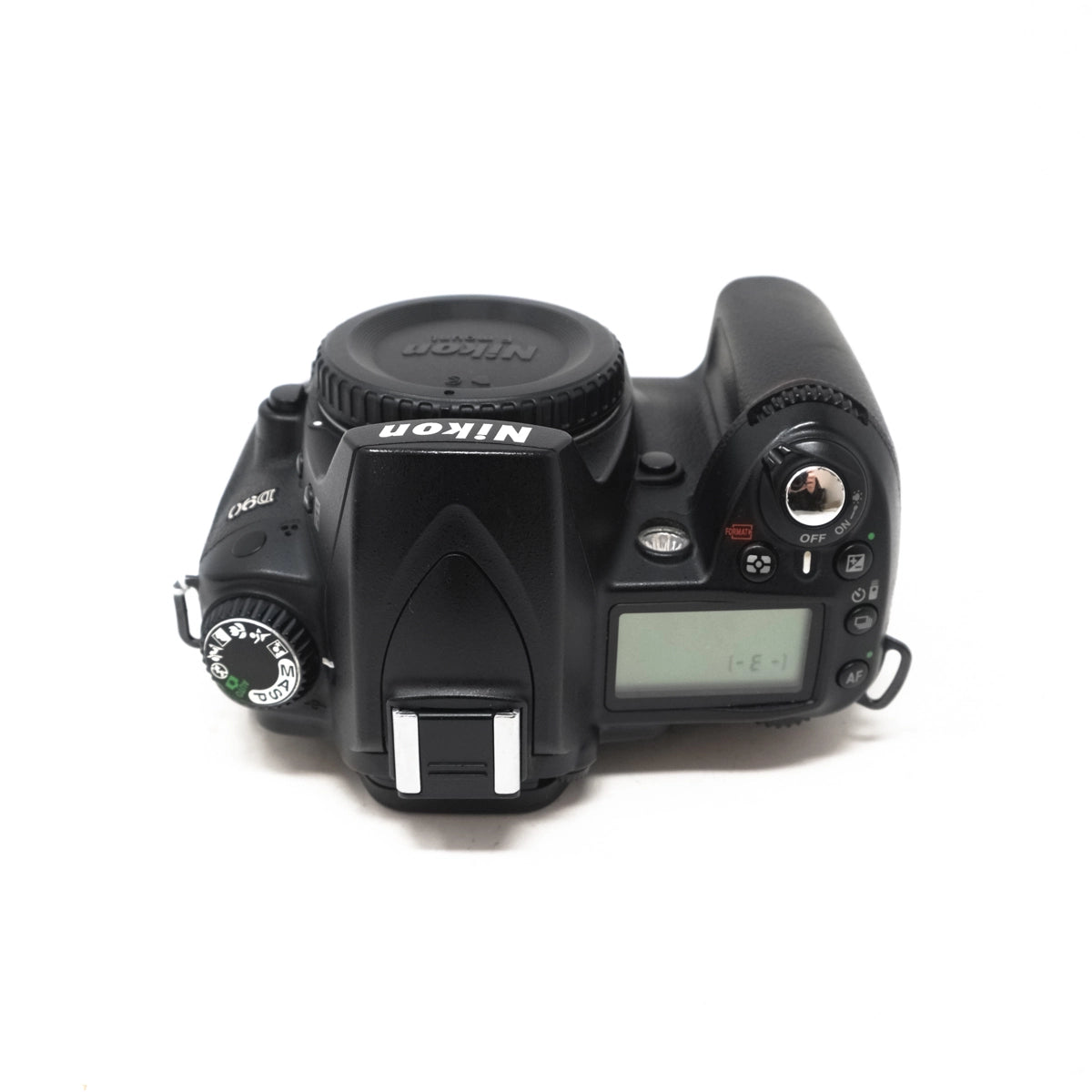 Used Nikon D90 - Act 13,200 - Top angle 