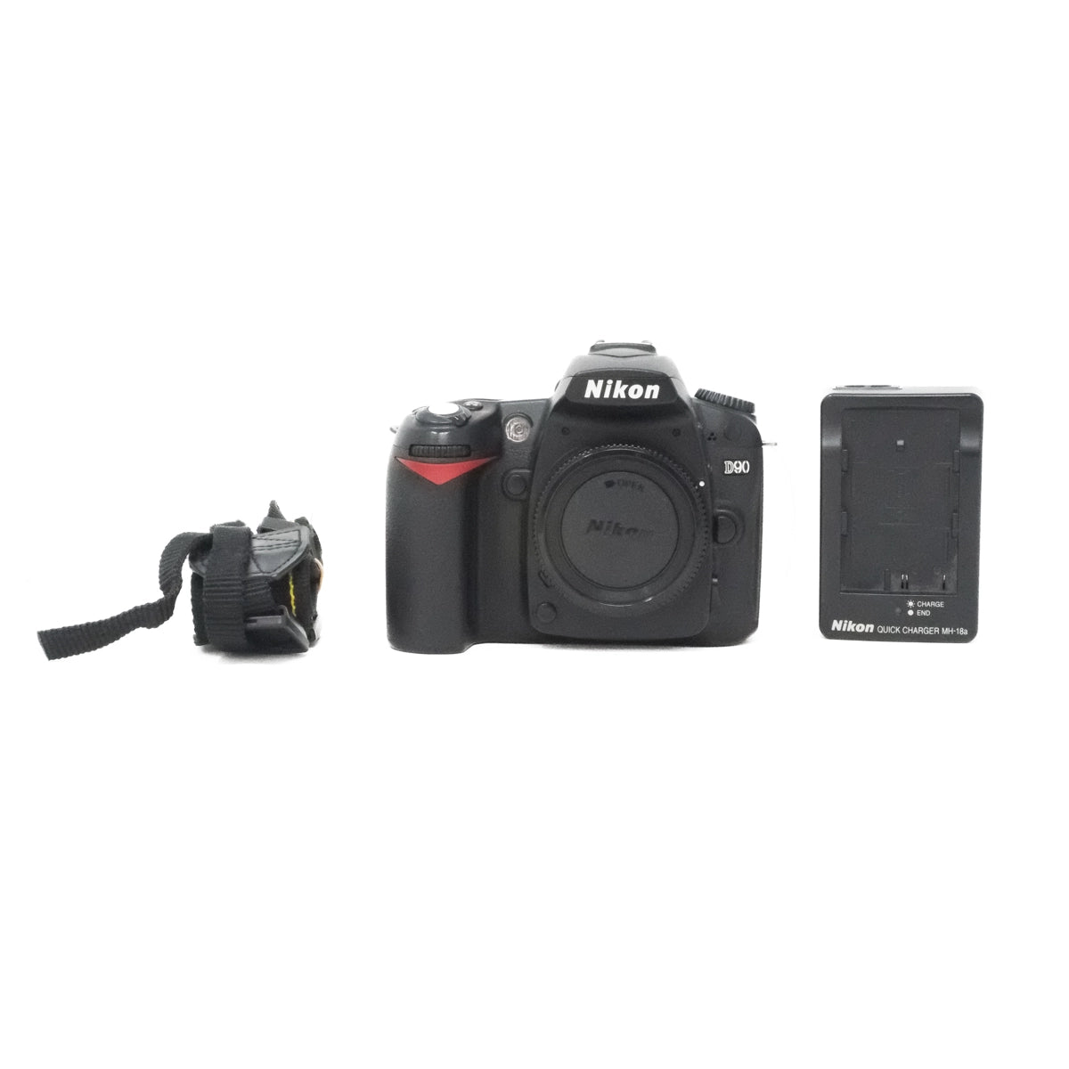 Used Nikon D90 Digital SLR camera contents