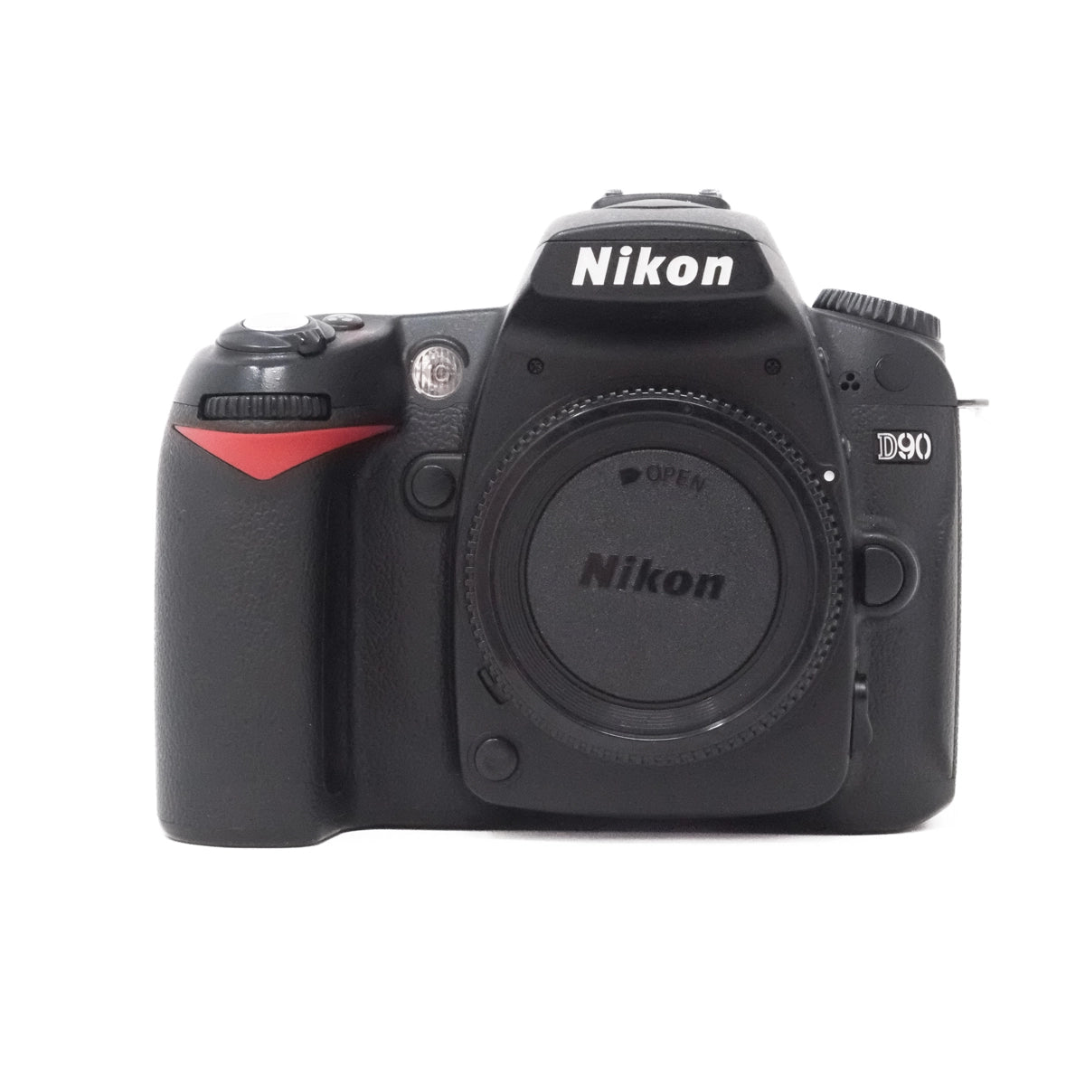 Used Nikon D90 Digital SLR camera front angle