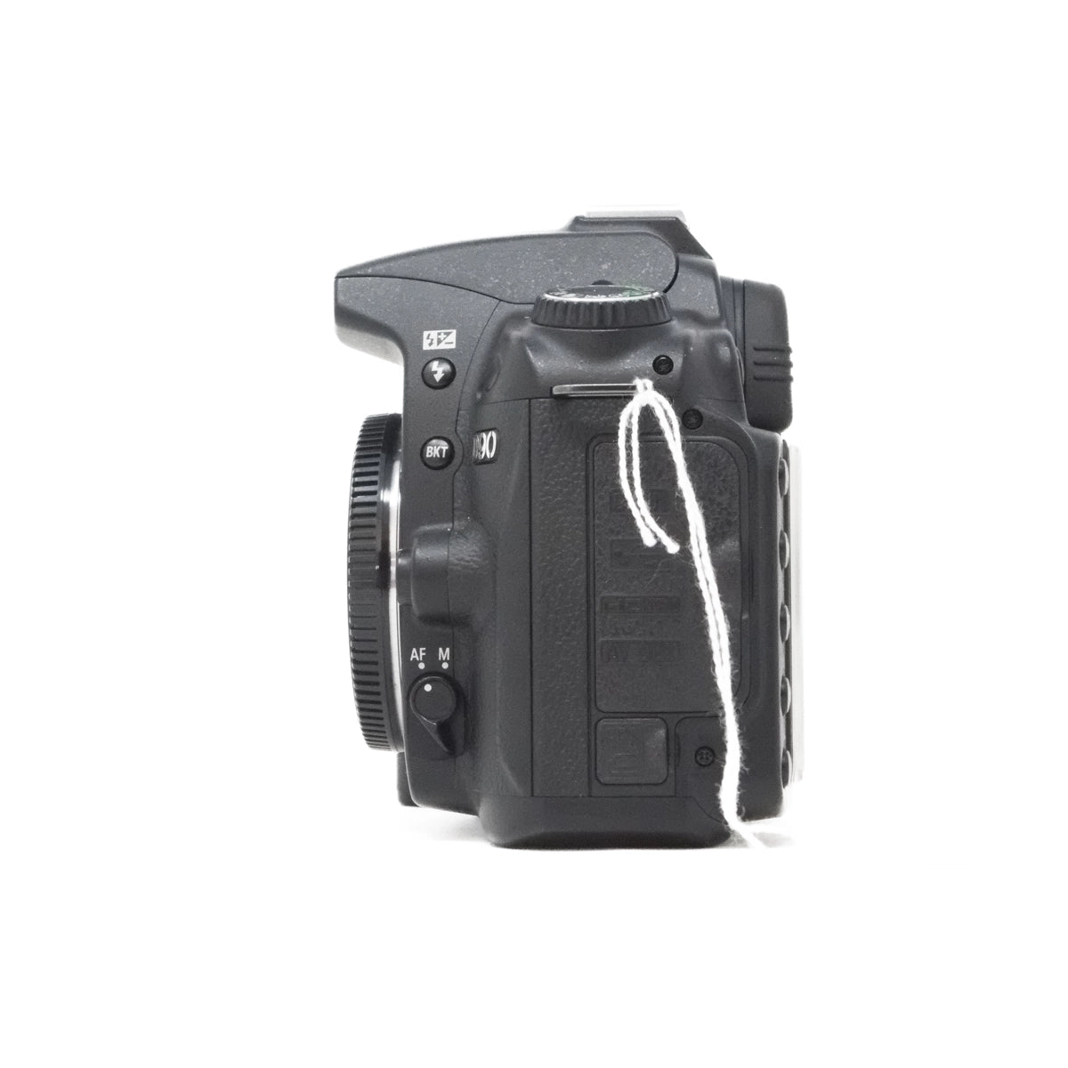 Used Nikon D90 Digital SLR camera side angle