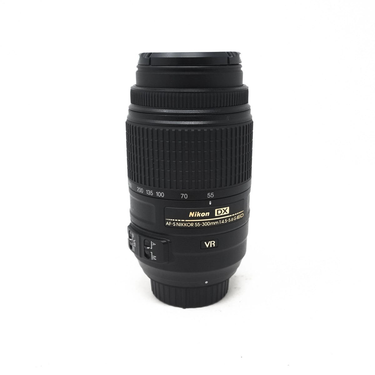 Used Nikon DX AF-S 55-300mm f4.5-5.6 G ED Lens - Front angle 