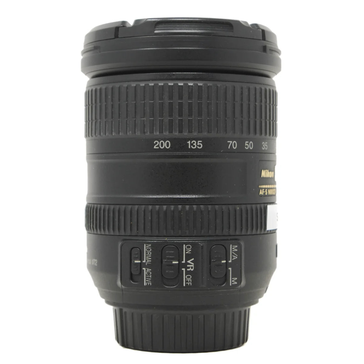 Used Nikon F 18-200mm f3.5-5.6 G ED Lens - side angle 