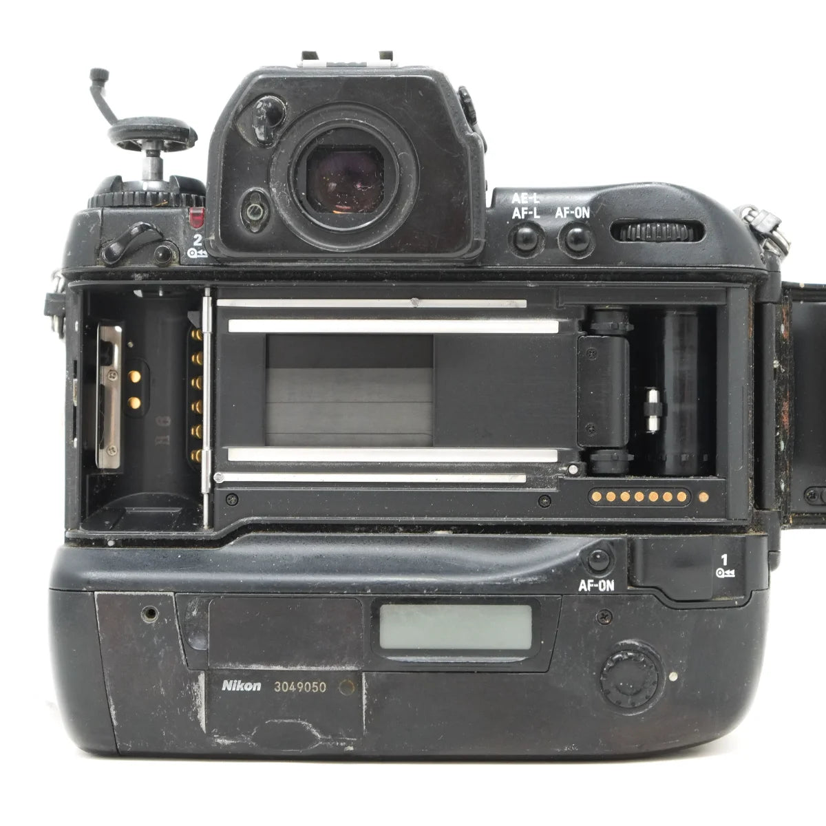 Used Nikon F5 Film camera body Spares or repair - back angle 