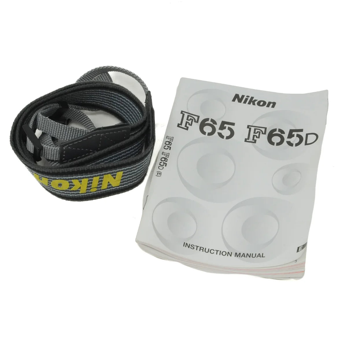 Used Nikon F65 Film camera body - strap and instructions 