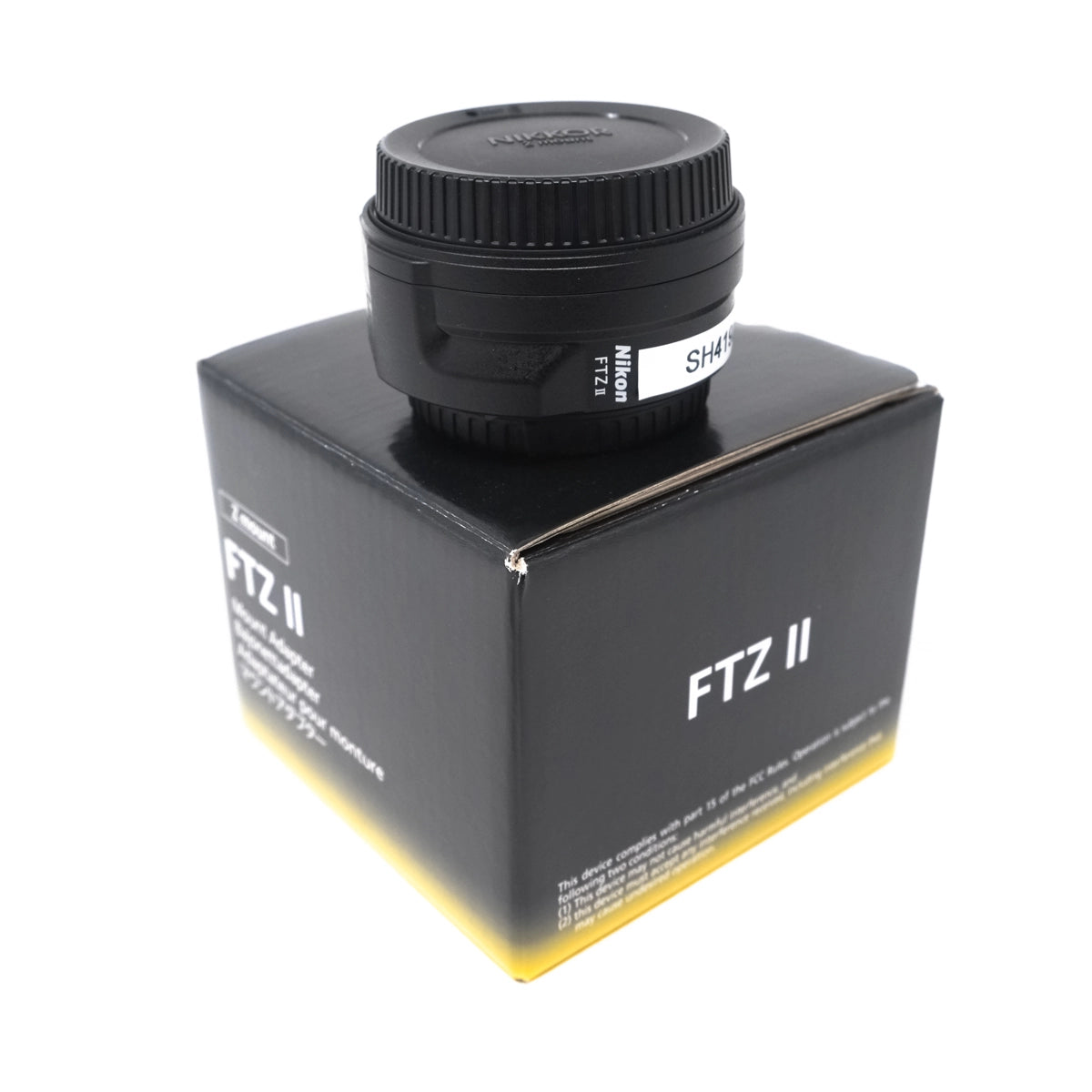 Used Nikon FTZ II Mount Adapter - Front angle with original box 