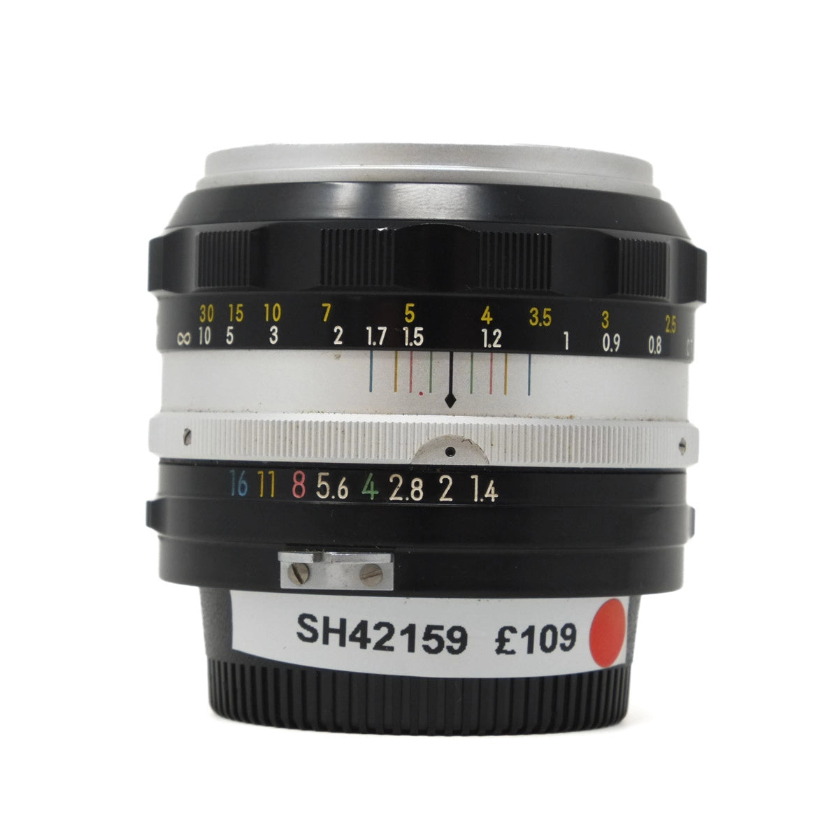 Used Nikon Nikkor-S 50mm F1.4 - Front angle 