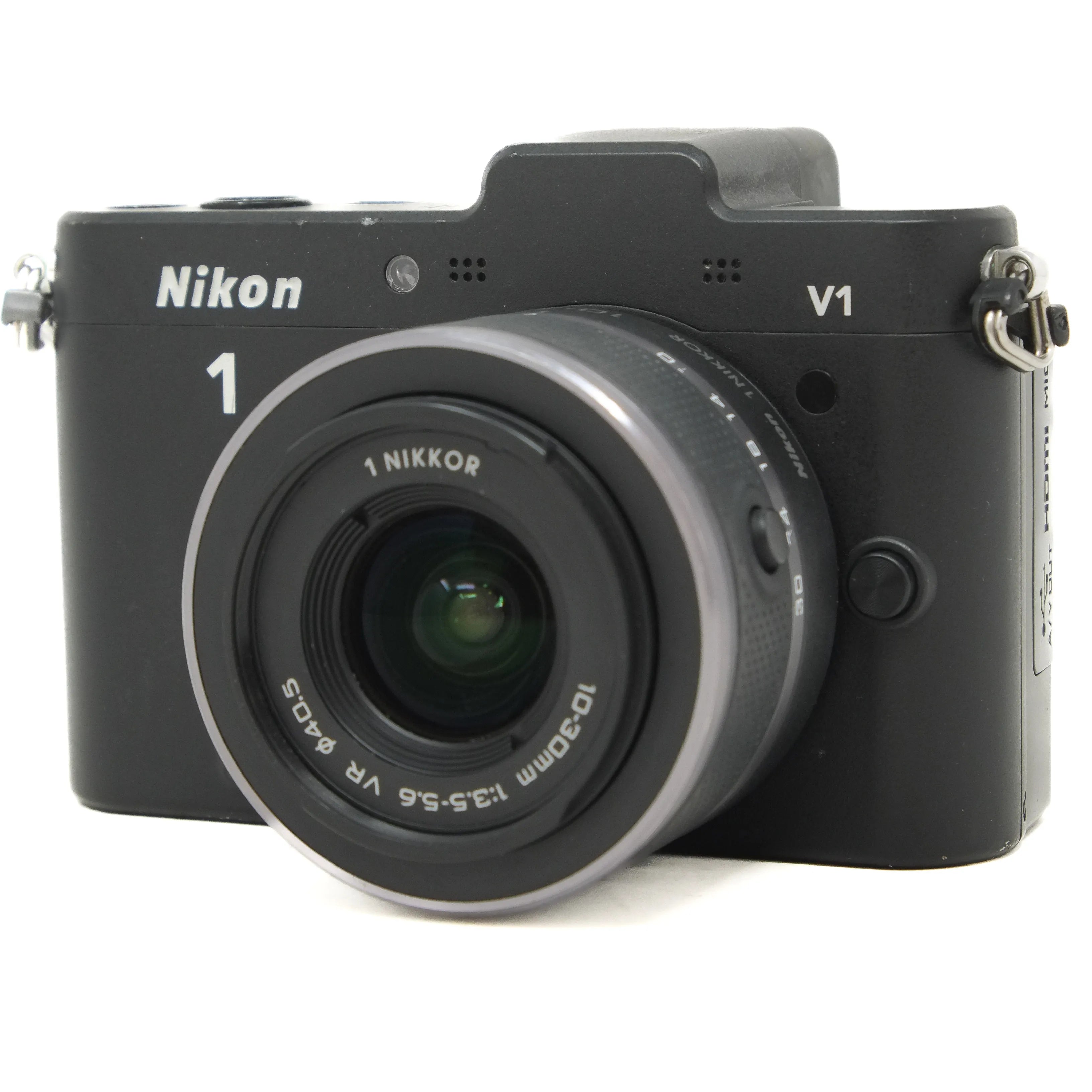 Nikon V1 camera on a white background