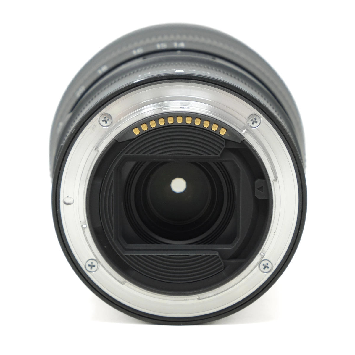 Camera lens on a white background