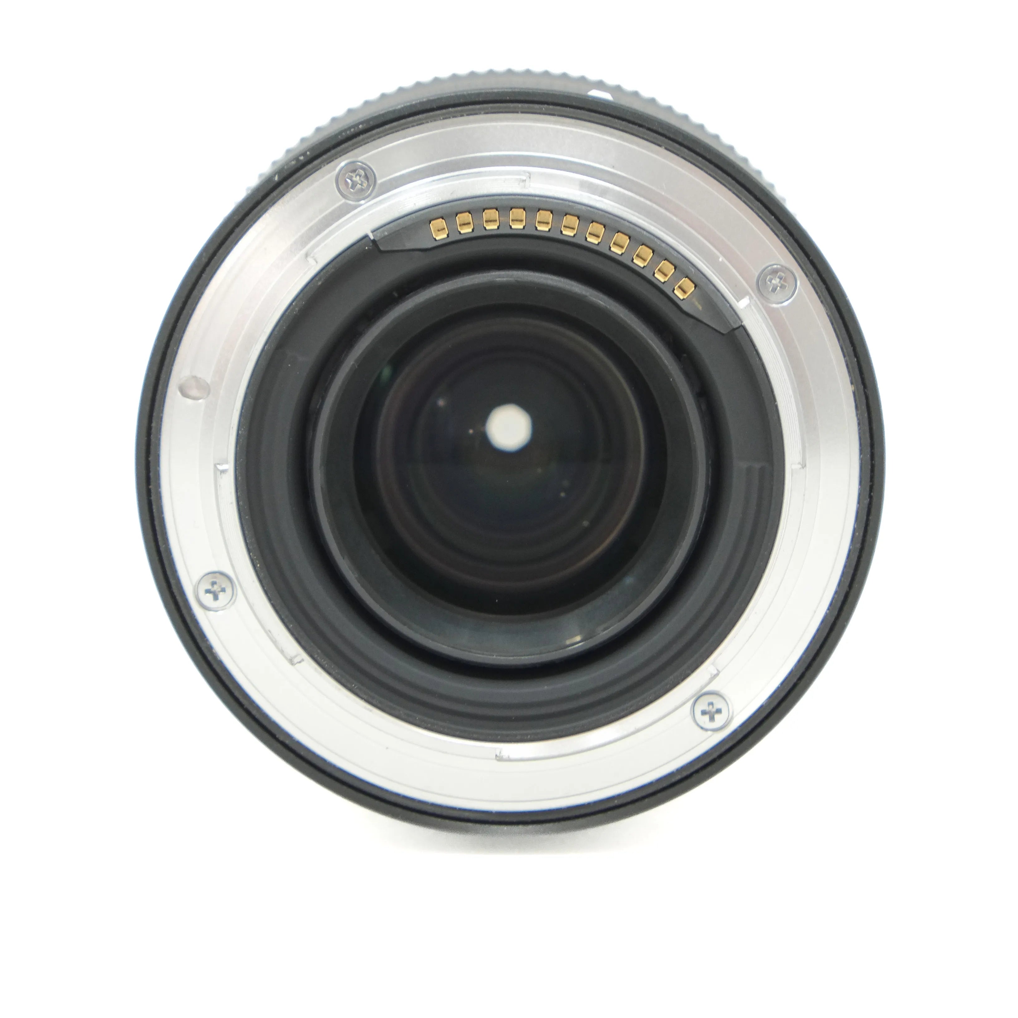 Camera lens on a white background