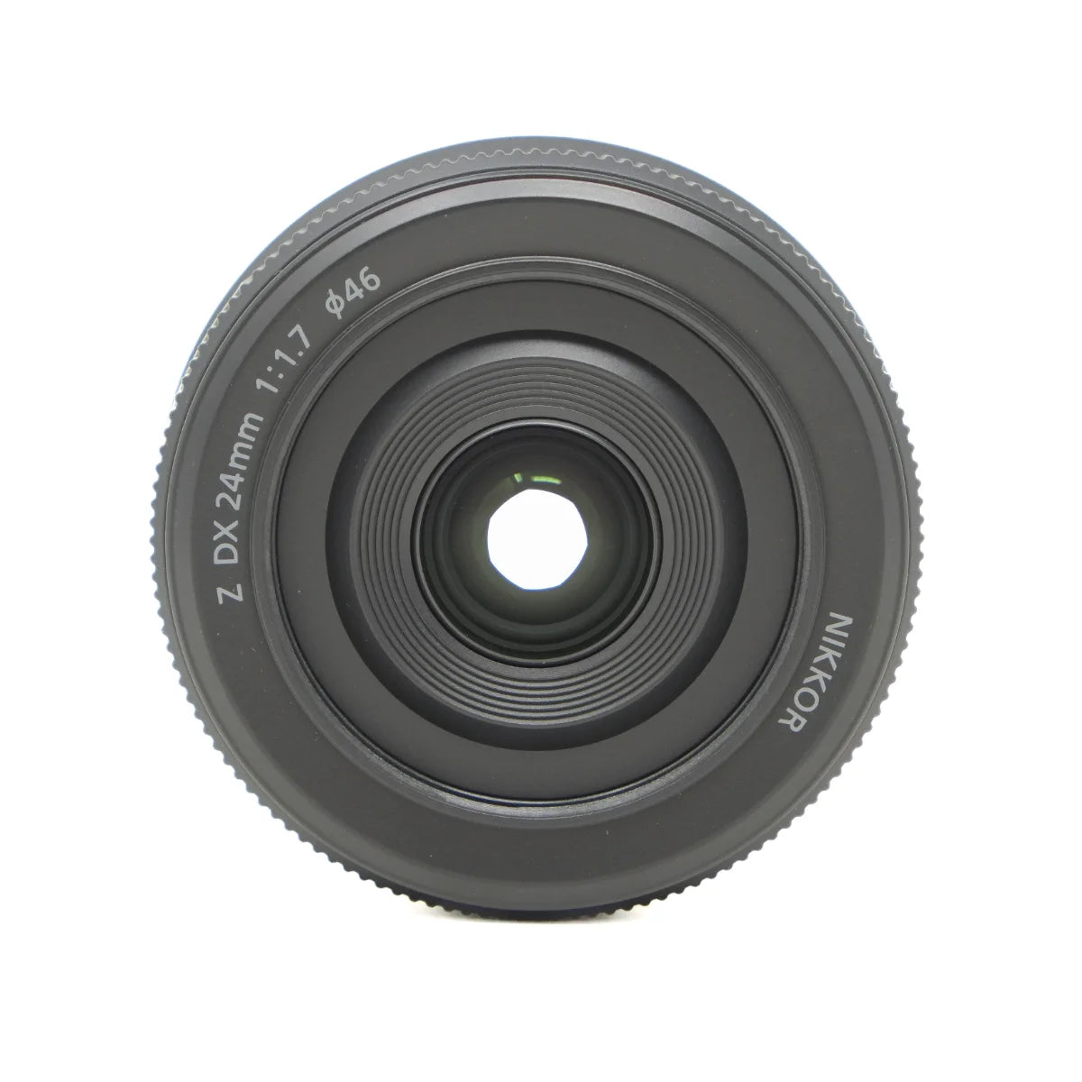 Used Nikon Z 24mm DX f1.7 Lens - top angle 