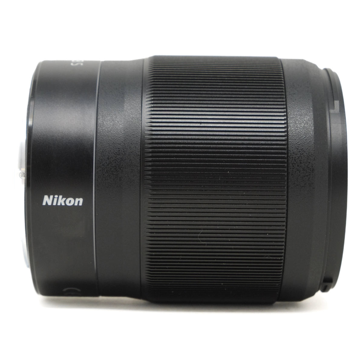 Nikon camera lens on a white background