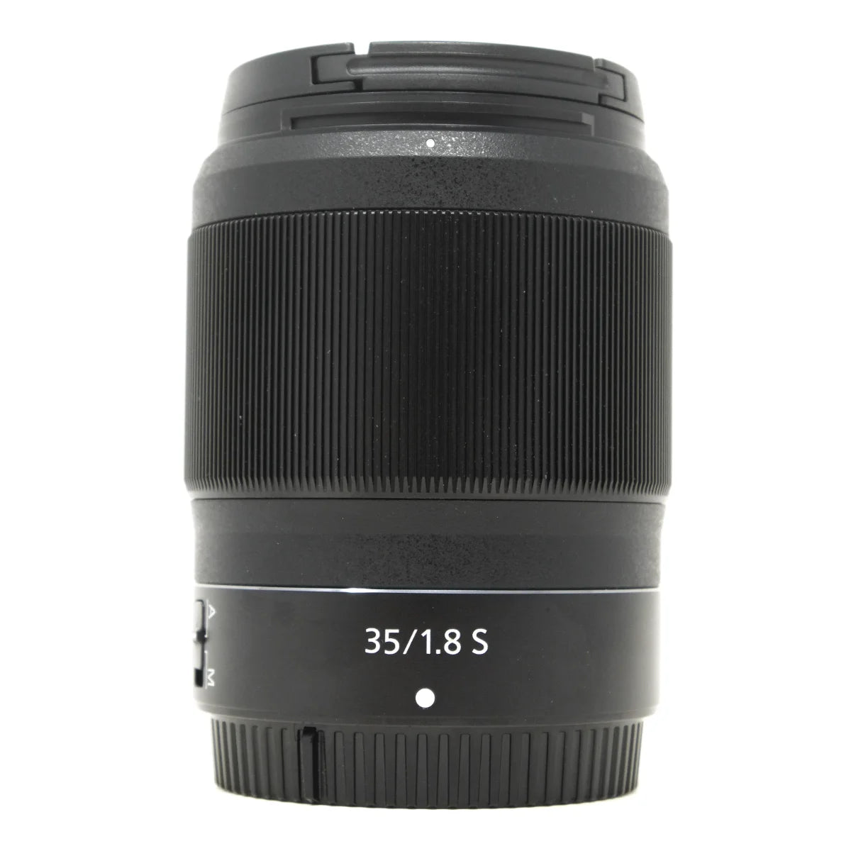 Used Nikon Z 35m F1.8 S lens with Hood - front angle 