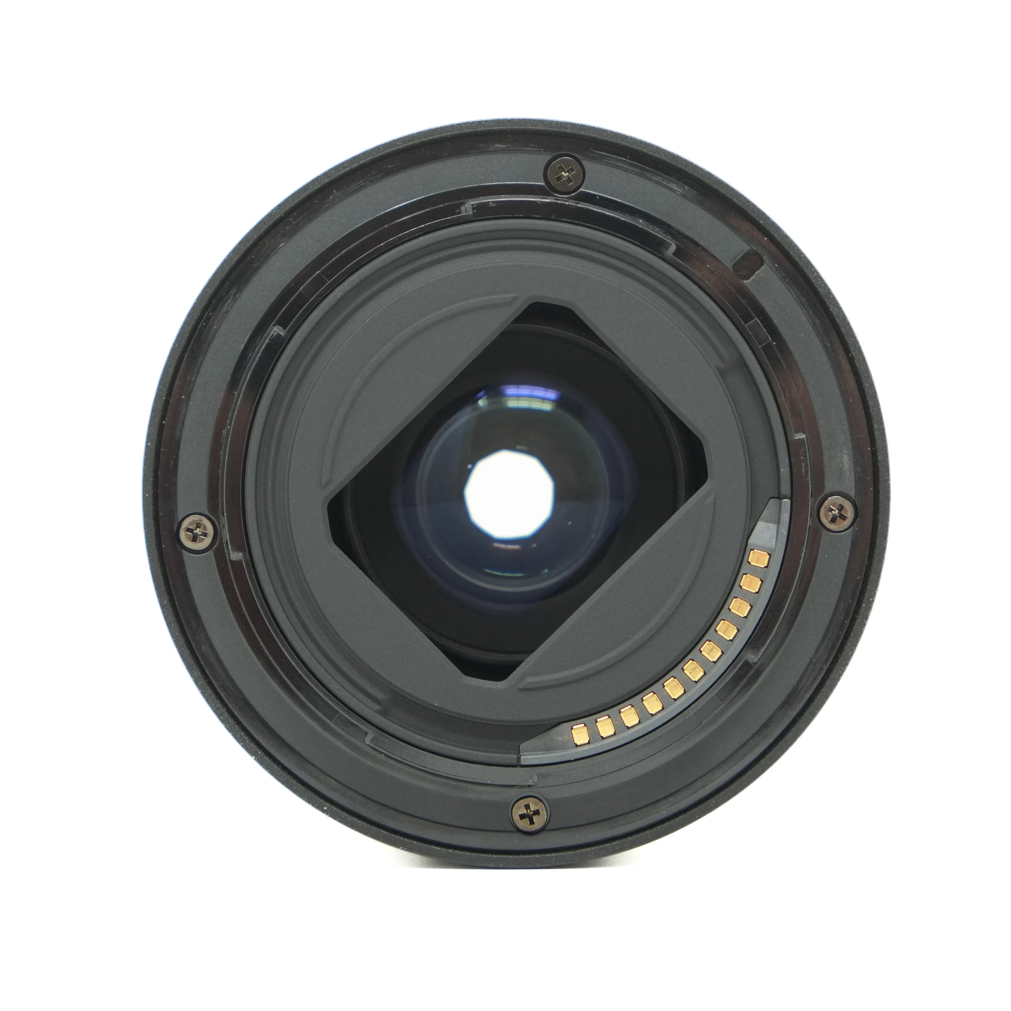 Camera lens on a white background