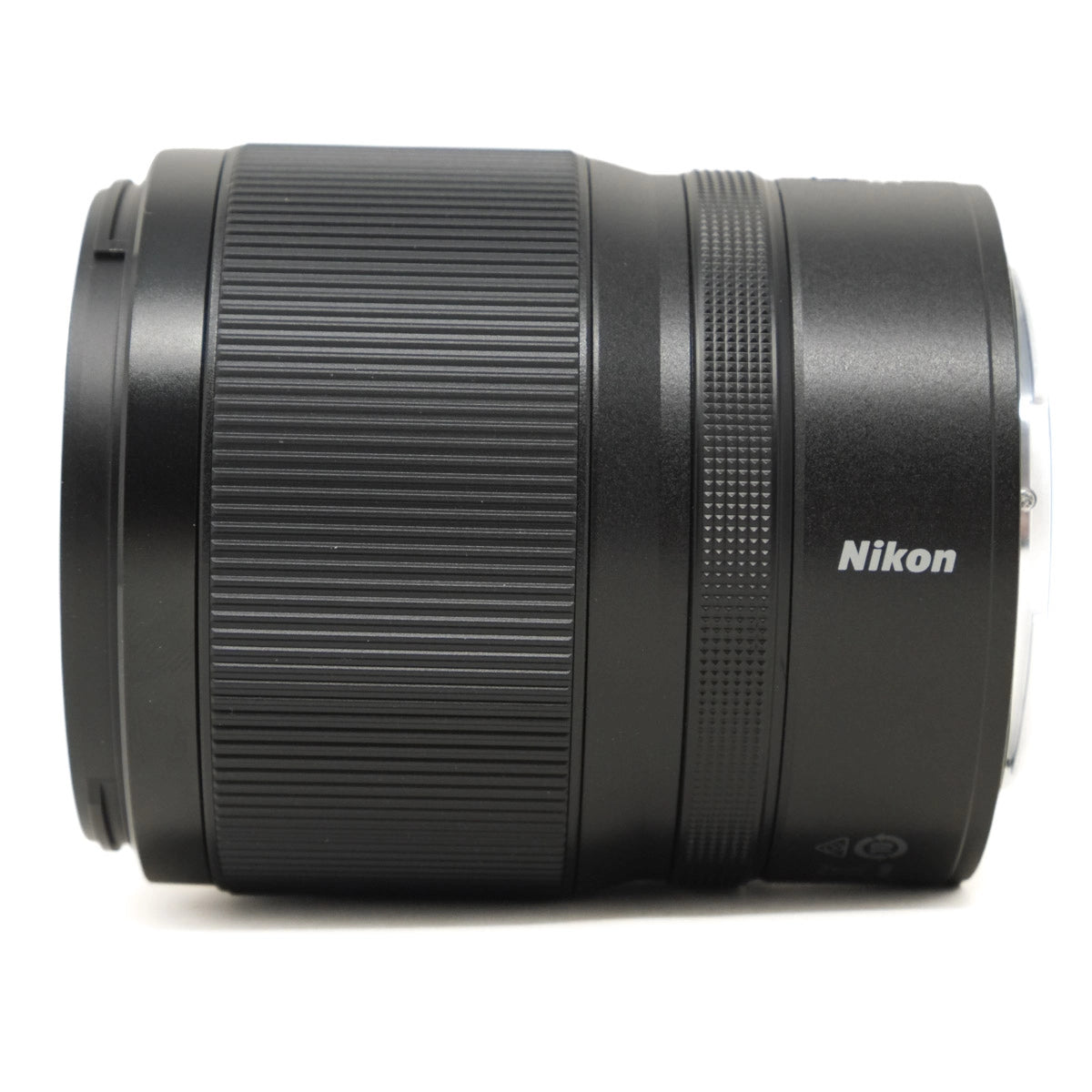 Nikon camera lens on a white background