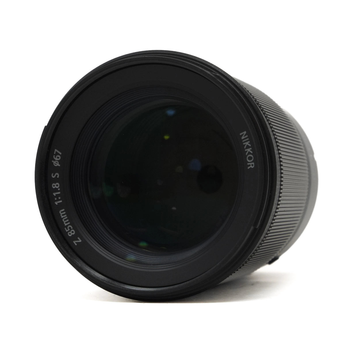 Used Nikon Z 85mm F1.8 S Lens - Top angle 