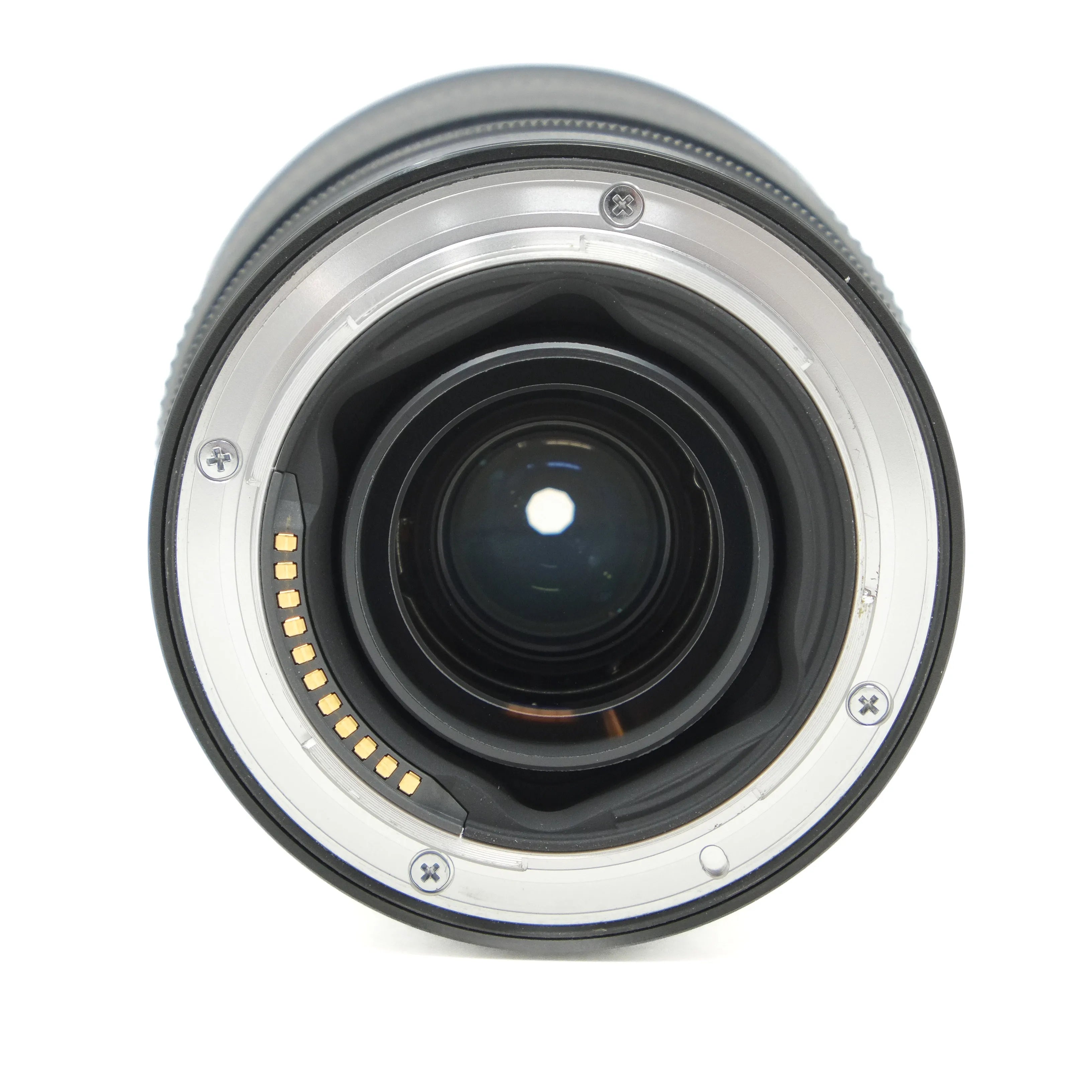 Camera lens on a white background