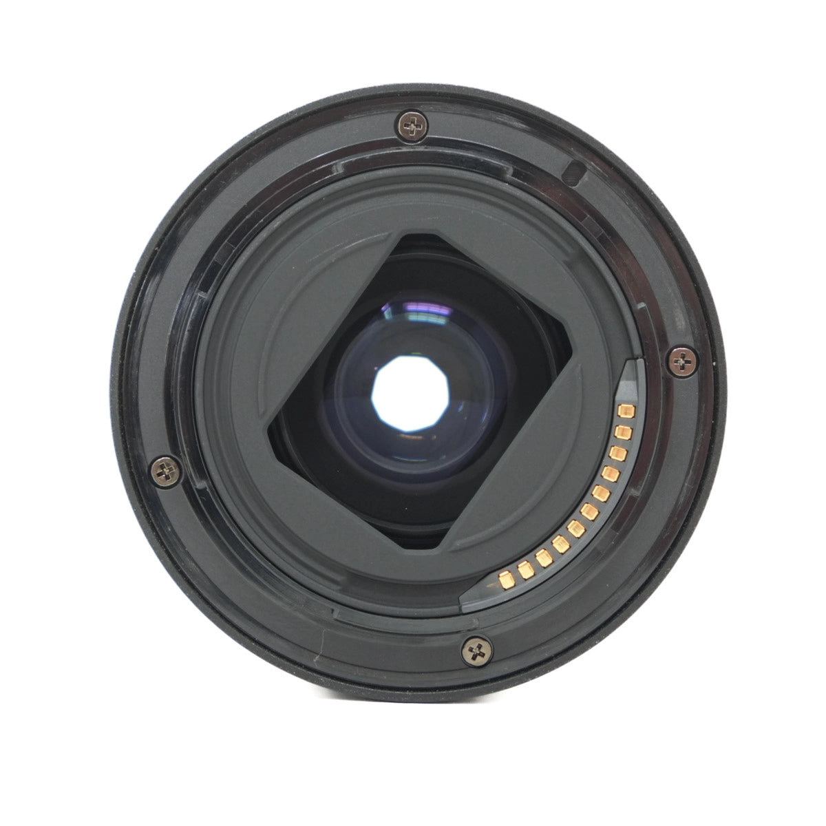 Camera lens on a white background