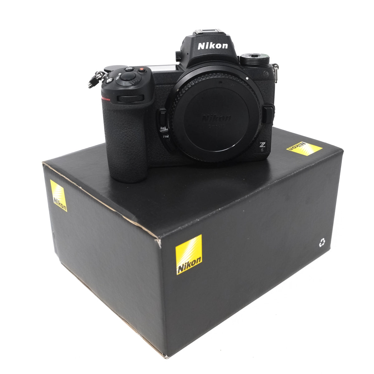 Used Nikon Z6 Mirrorless Camera - Front angle with original box 