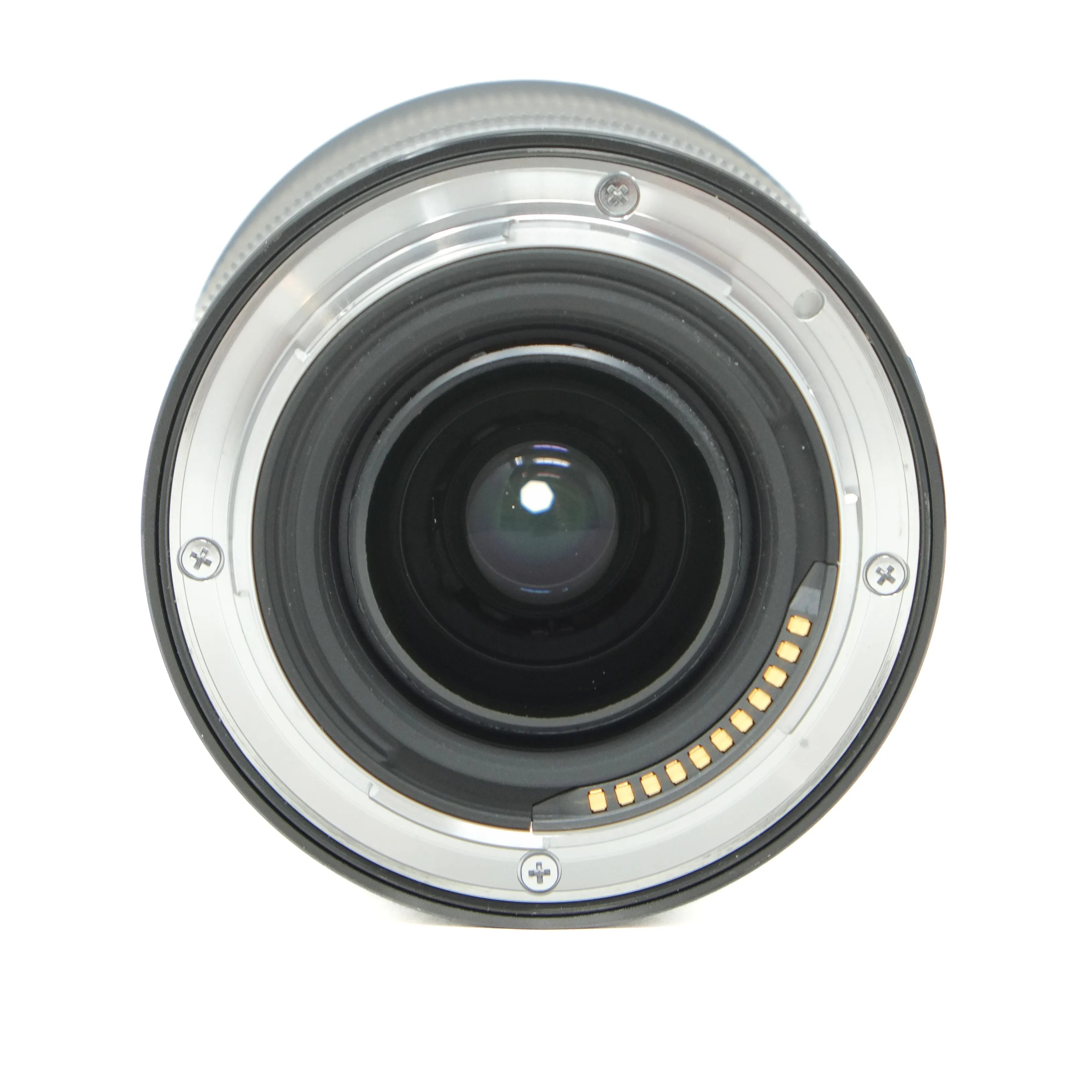 Camera lens on a white background
