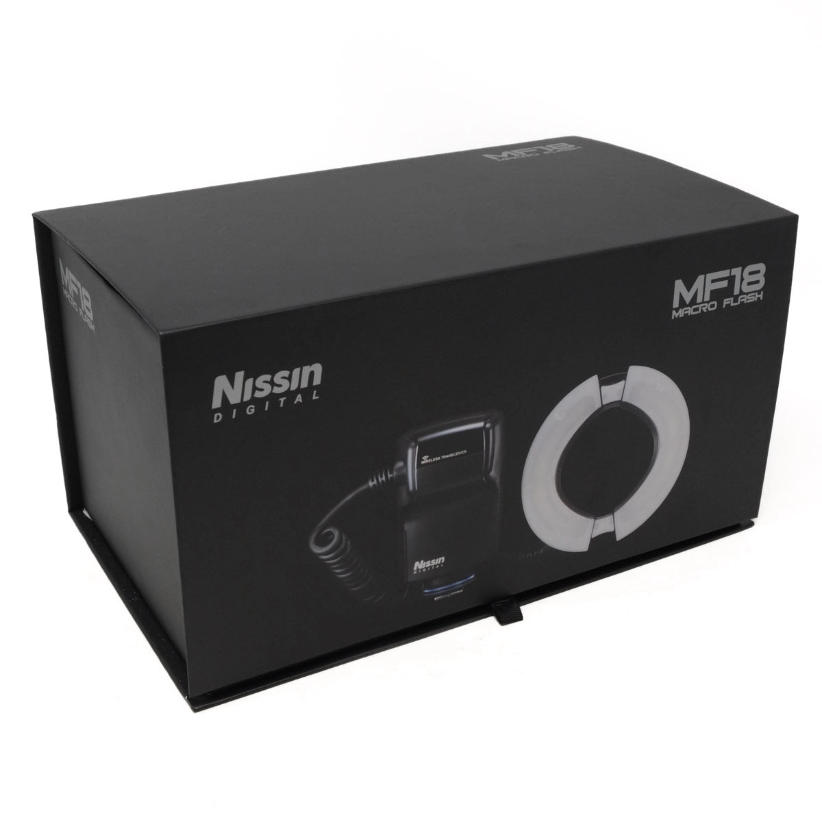 Nissan Digital MF18 Macro Flash packaging on a white background