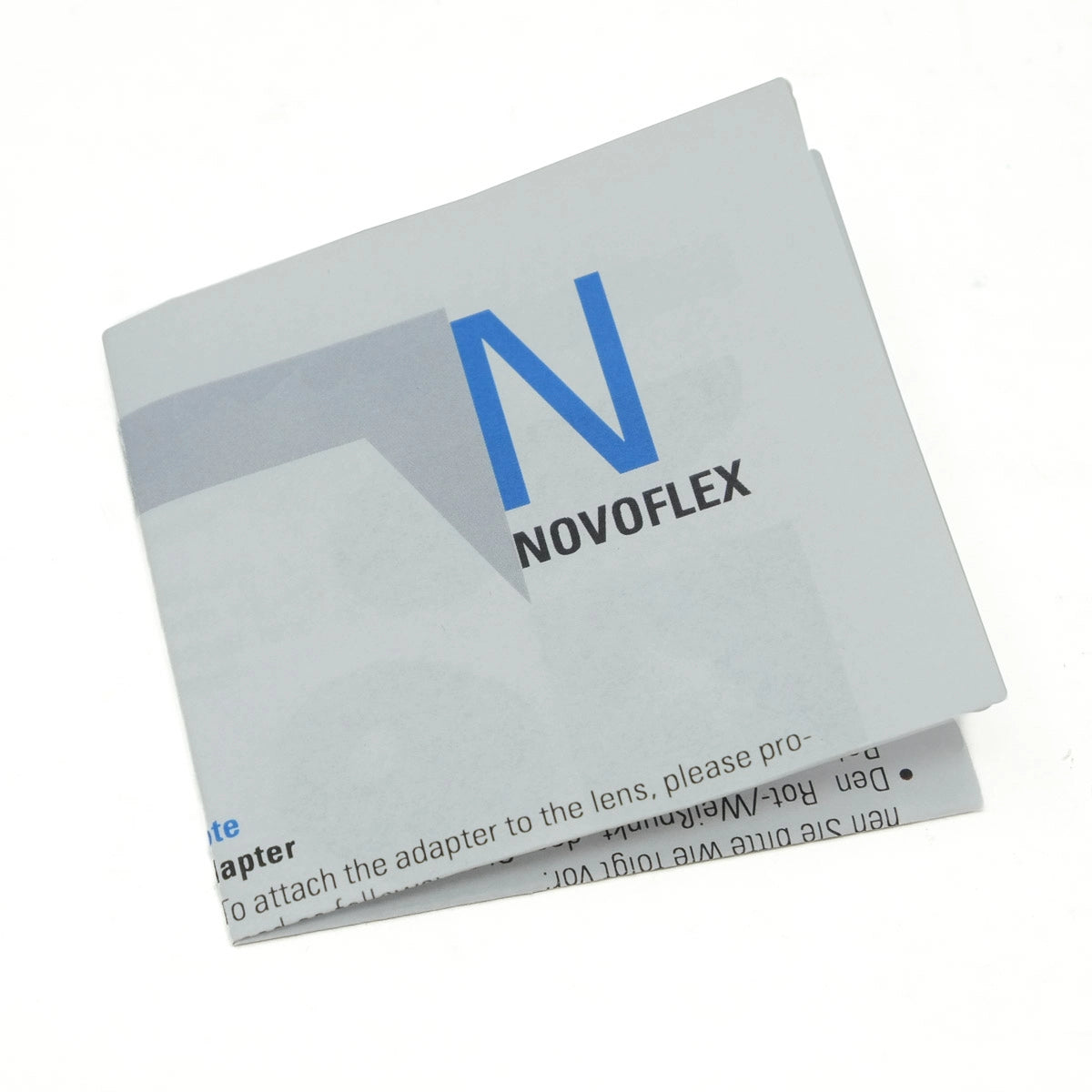 Used Novoflex Lens Adaptor Nikon Lens to Fuji G-Mount - instructions 