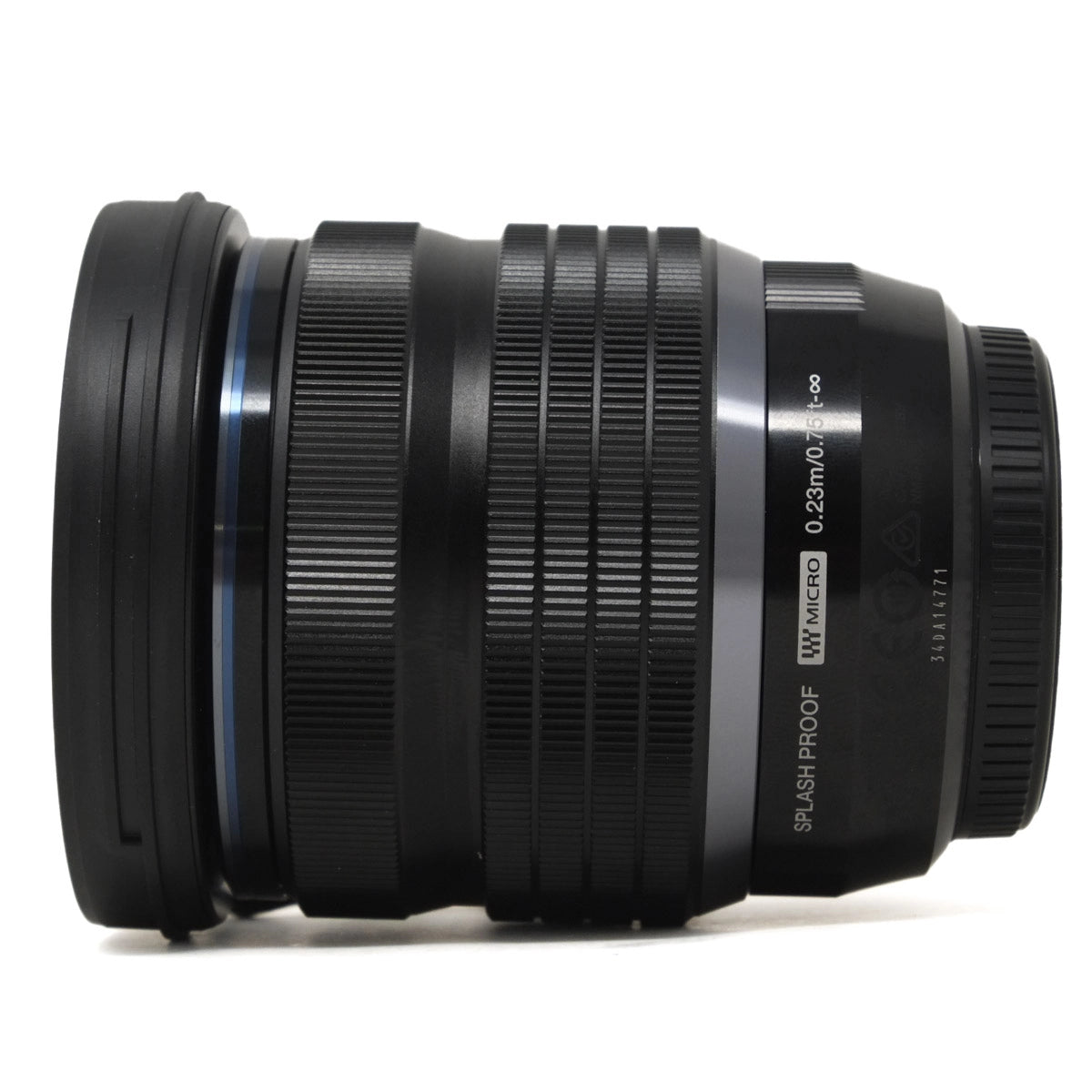 Used OM SYSTEMS M.Zuiko ED 8-25mm f4 Lens - Side angle 