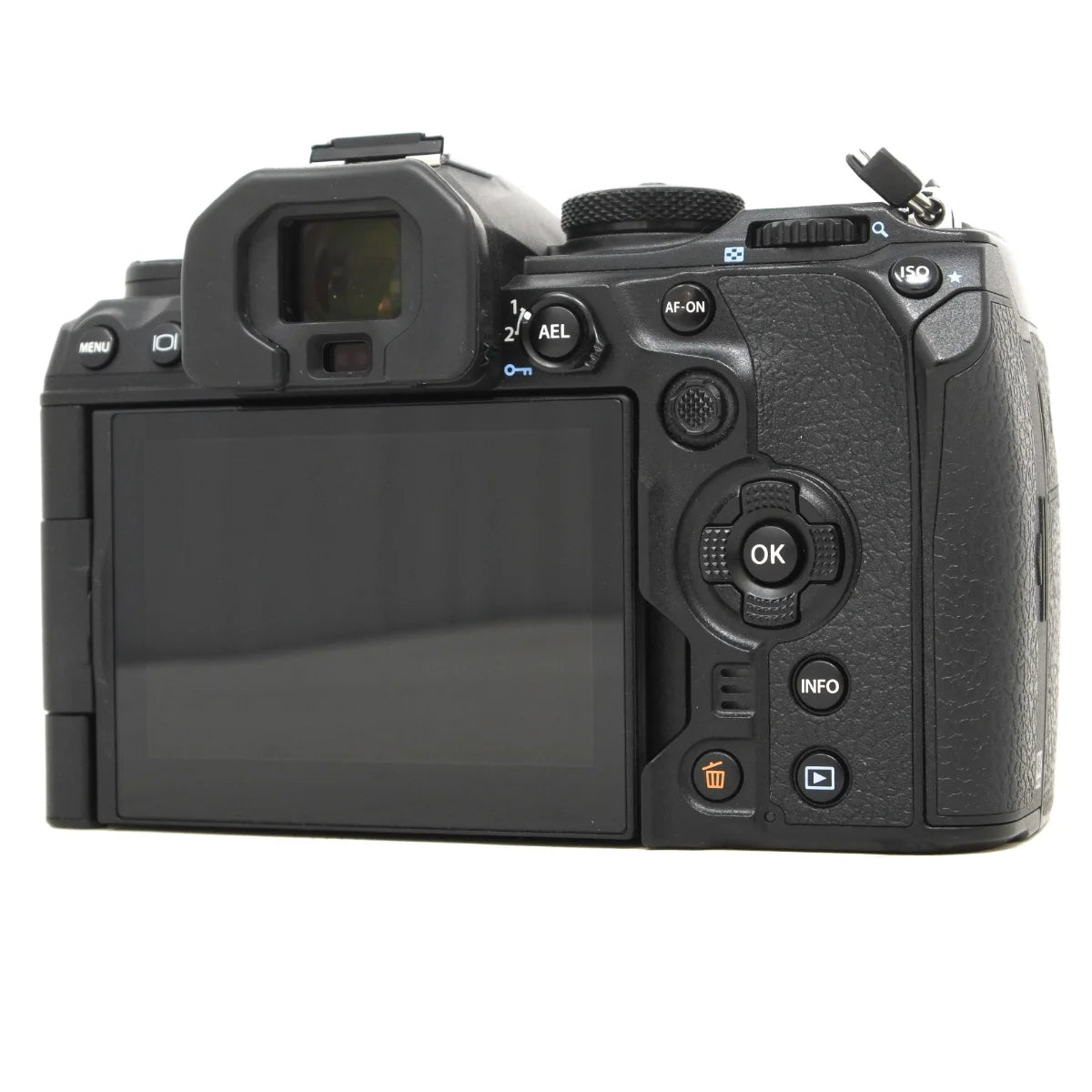 Used OM System OM-1 Mirrorless Camera - back angle 