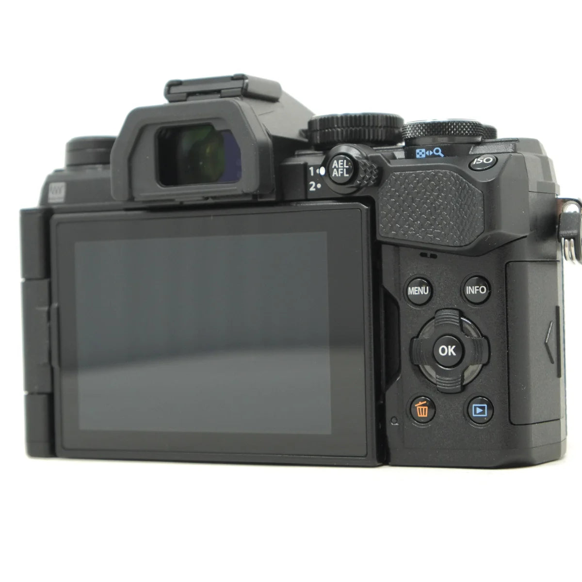Used OM System OM-5 Mirrorless camera - back angle 
