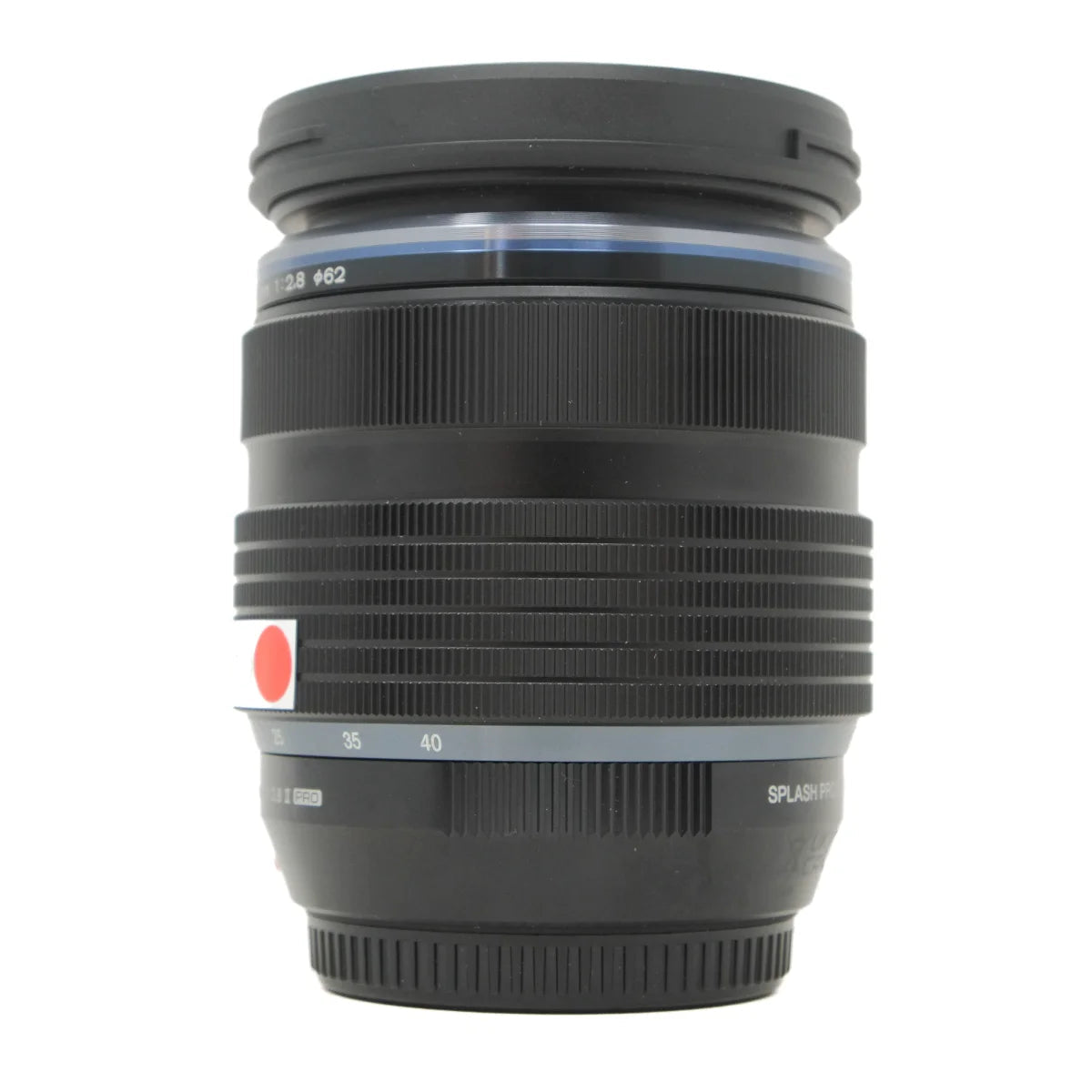 Used OMSystem 12-40mm F2.8 II Lens - side angle 
