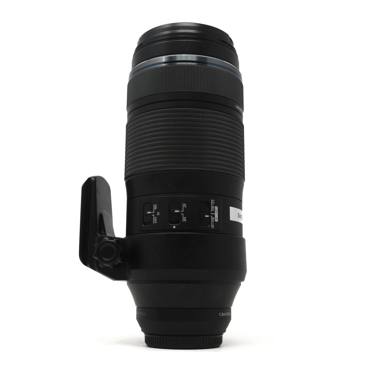 Used Olympus 100-400mm F5-6.3 IS ED Lens - Front angle 