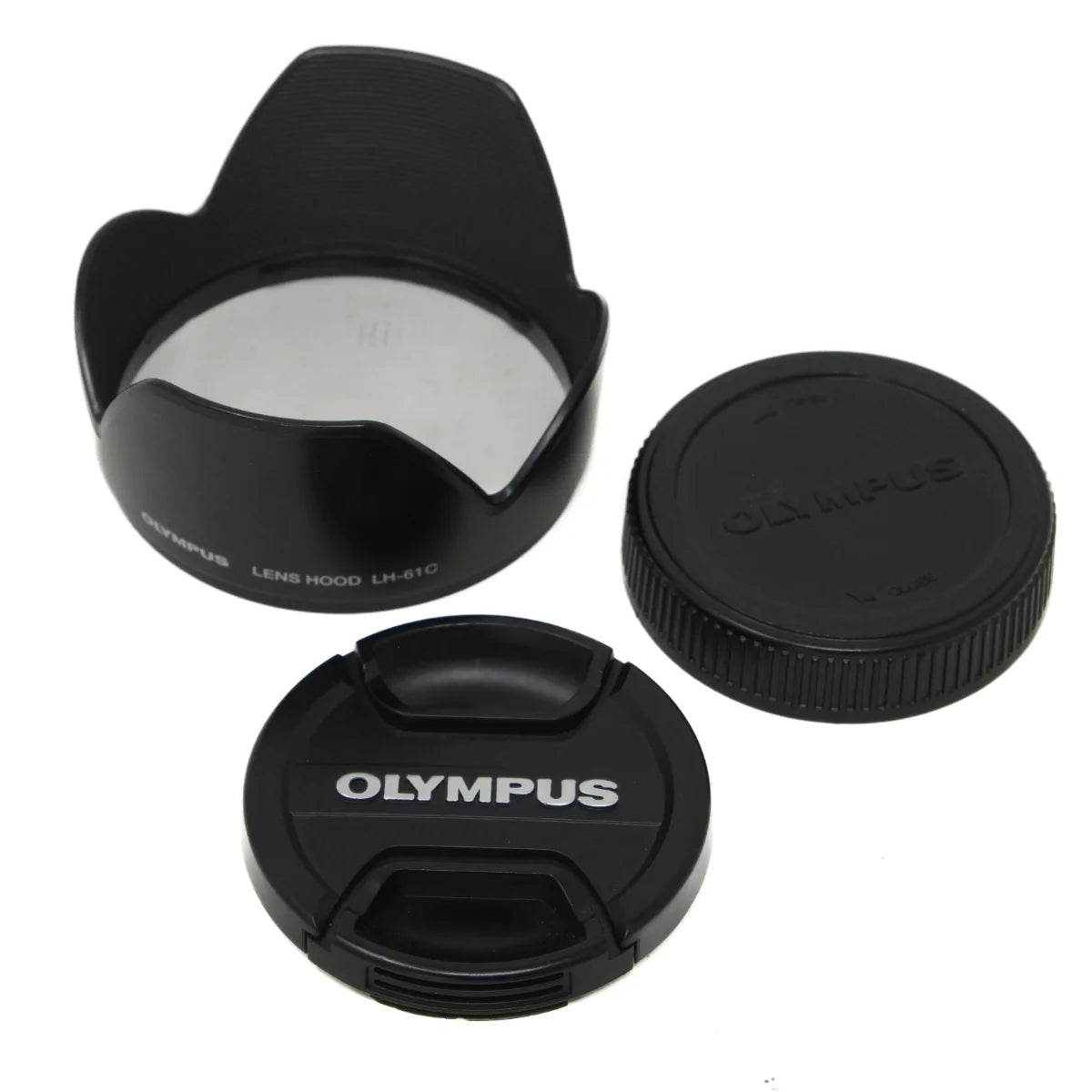 Used Olympus 4/thirds 14-42mm F3.5-5.6 lens - lens hood and caps 