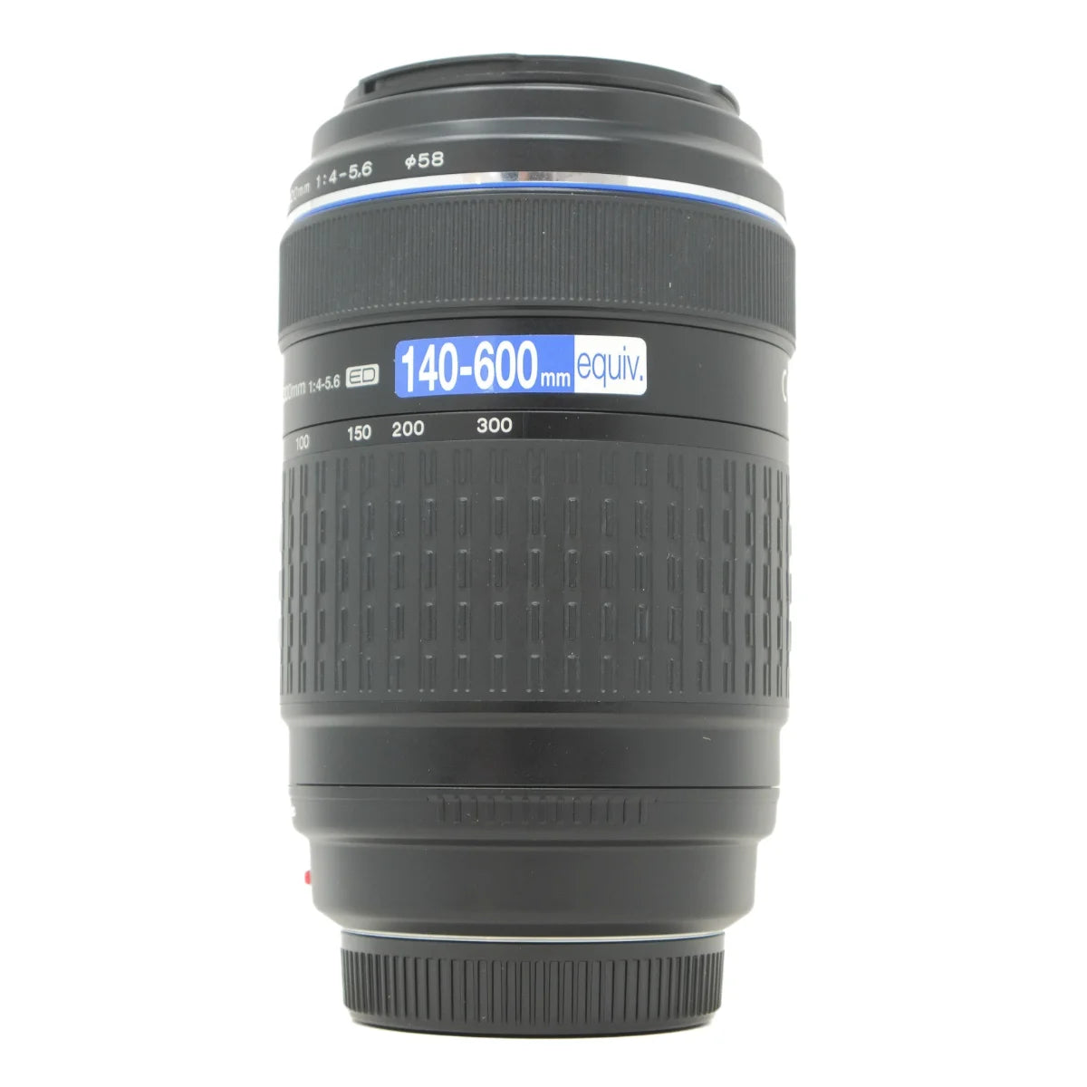 Used Olympus Digital 70-300mm F4-5.6 ED lens 4/thirds - side angle 