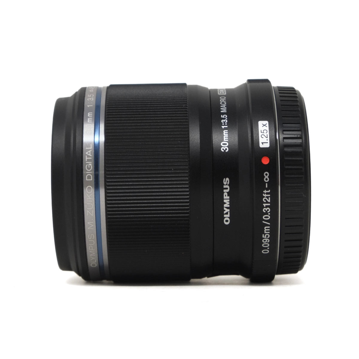 Used Olympus ED 30mm F3.5 Macro Lens - Side angle 